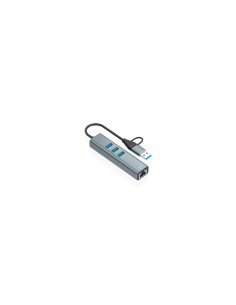 AISENS Conversor USB3.2 Gen1 USB-A+USB-C A Ethernet Gigabit 2