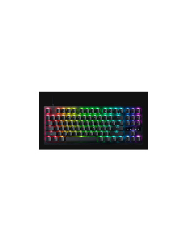 Razer Huntsman V3 Tenkeyless 8KHz teclado Juego USB QWERTY Inglés Negro