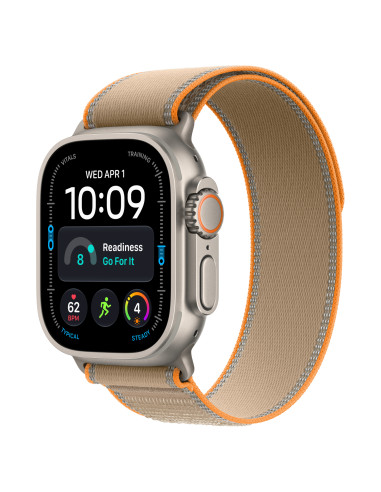 Apple Watch Ultra 4 (GPS + Cellular) - Caja de titanio natural de 49 mm - Correa Loop Trail color arena - Talla M/L