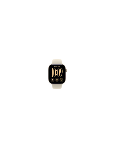 Apple Watch Series 12 (GPS) - Caja de aluminio en dorado claro (46 mm) - Correa deportiva color arena - Talla S/M
