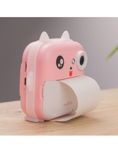 CAMARA DE FOTOS INSTANTANEA INFANTIL ROSA MXPC-100 MAXLIFE
