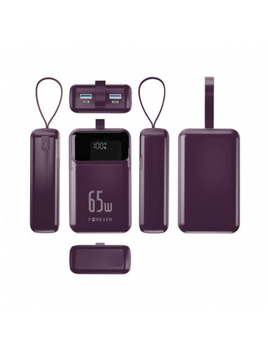 BATERIA EXTERNA 20000MAH 65W FOREVER VIBE-TB65 CHERRY FOREVER