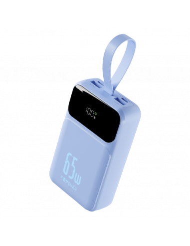 BATERIA EXTERNA 20000MAH 65W FOREVER VIBE-TB65 AZUL CIELO FOREVER