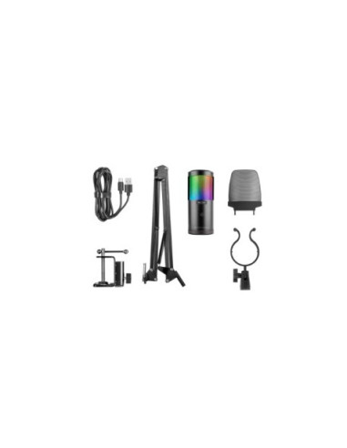 MICROFONO MMICSC NEGRO | BRAZO REGULABLE | RGB | ACCESORIOS | MARS