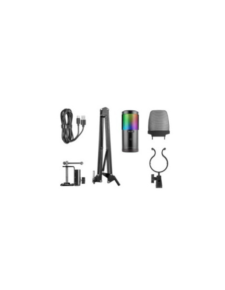 MICROFONO MMICSC NEGRO | BRAZO REGULABLE | RGB | ACCESORIOS | MARS