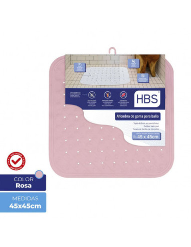 ALFOMBRA GOMA NATURAL - 450G ROSA HBS