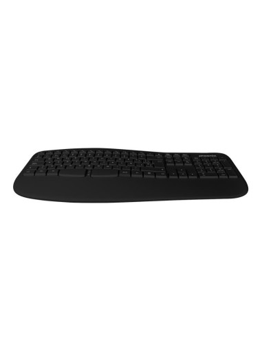 TECLADO PHOENIX K201 ERGONOMICO WIRELESS BLACK