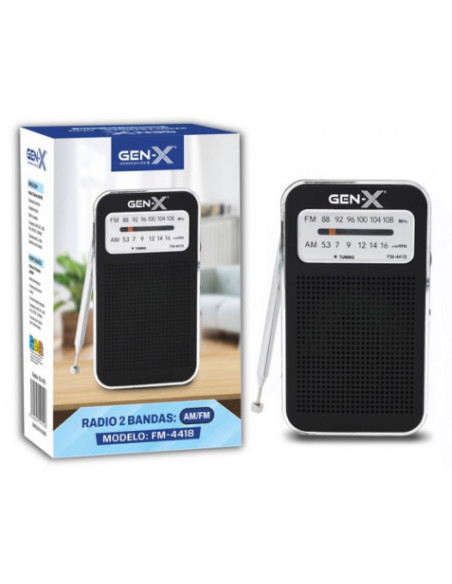 RADIO PORTATIL AM/FM 4418 GEN-X