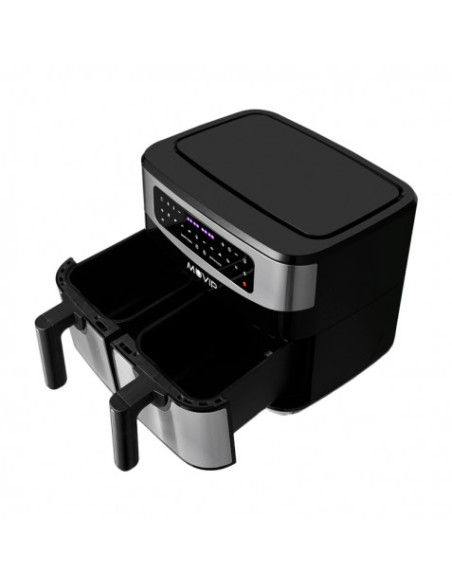 FREIDORA AIRE CALIENTE DOBLE 9 LITROS 2600W PANTALLA TACTIL MUVIP