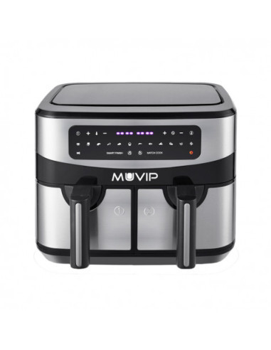 FREIDORA AIRE CALIENTE DOBLE 9 LITROS 2600W PANTALLA TACTIL MUVIP