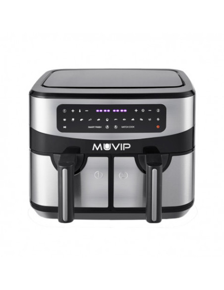 FREIDORA AIRE CALIENTE DOBLE 9 LITROS 2600W PANTALLA TACTIL MUVIP