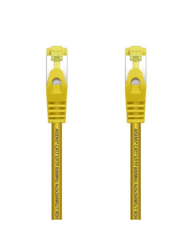 CABLE DE RED CAT.7 S/FTP 0.5M AISENS YELLOW