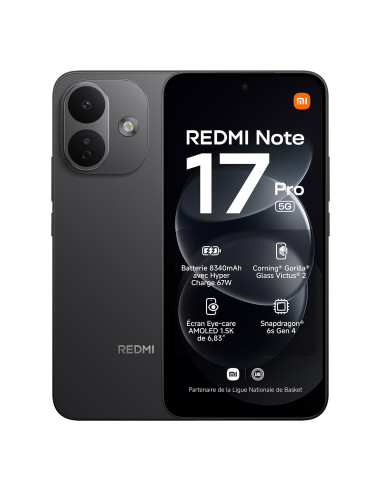 SMARTPHONE XIAOMI REDMI NOTE 17 PRO 5G 8GB RAM 512GB ROM NEGRO