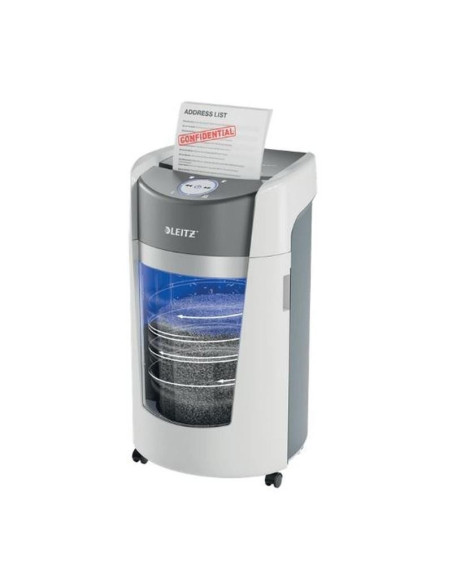 DESTRUCTORA LEITZ IQ OPTIMAX OFFICE P5 AUTOMATICA 35L WHITE