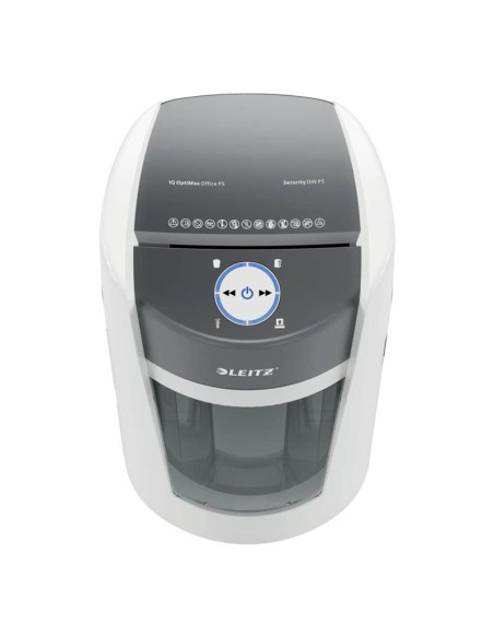 DESTRUCTORA LEITZ IQ OPTIMAX OFFICE P5 AUTOMATICA 35L WHITE