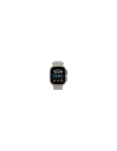 Apple Watch Ultra 4 (GPS + Cellular) - Caja de titanio natural de 49 mm - Correa Ocean gris traslúcido