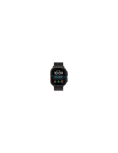 Apple Watch Ultra 4 (GPS + Cellular) - Caja de titanio negro de 49 mm - Pulsera Milanese Loop en titanio negro - Talla M