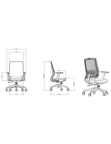 SILLA OFICINA GAMA SENIOR SE2000 CROMAD