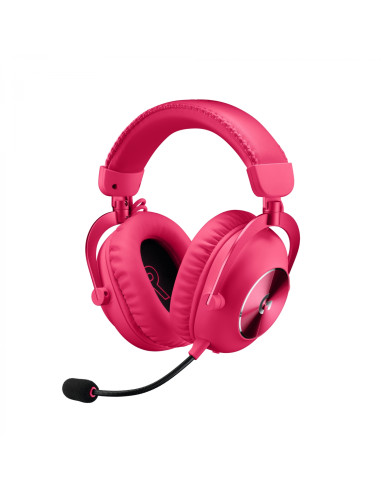 Logitech G PRO X 2 LIGHTSPEED Auriculares Inalámbrico y alámbrico Diadema Juego Bluetooth Magenta