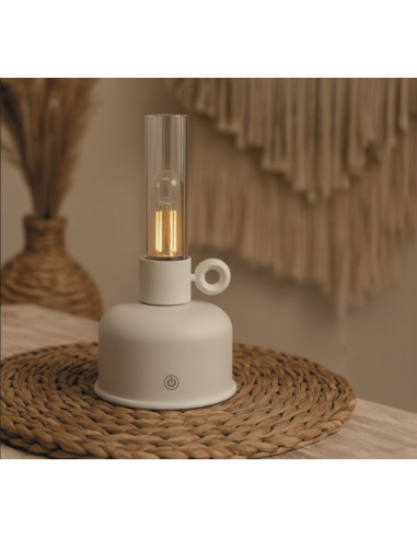 LAMPARA DE ACEITE LED VINTAGE BEIGE FOREVER