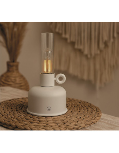 LAMPARA DE ACEITE LED VINTAGE BEIGE FOREVER