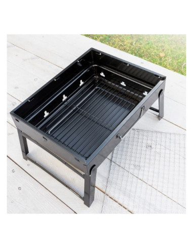 BARBACOA PORTATIL SOBREMESA PLEGABLE HIERRO INNOVAGOODS