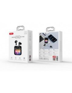 AURICULARES BLUETOOTH TWS CON DOBLE MICRO Y DISPLAY X50 NEGRO XO 2
