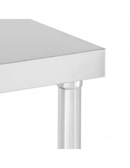 MESA DE TRABAJO ACERO INOXIDABLE 140X70X85CM CHEF PRO