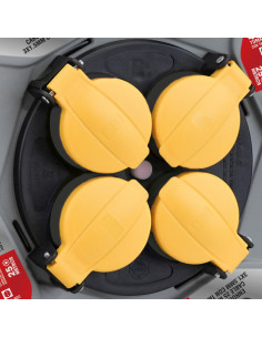 ENROLLADOR DE CABLE 25 METROS CABLE 3X1.5MM CON TAPAS ELBAT 2
