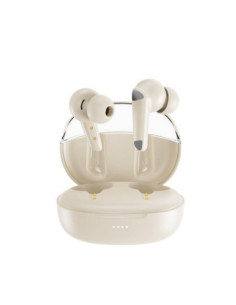 AURICULARES BLUETOOTH TWS CON DOBLE MICRO Y CANCELACION DE RUIDO G22 BEIGE 2
