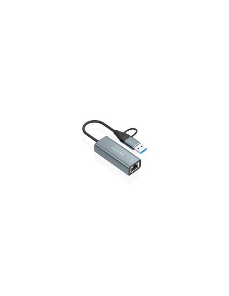 AISENS Conversor USB3.2 Gen1 USB-A+USB-C A Ethernet Gigabit