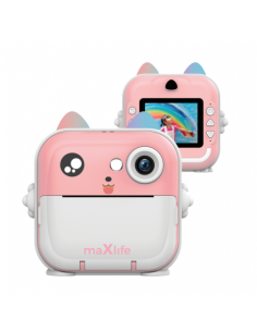 CAMARA DE FOTOS INSTANTANEA INFANTIL ROSA MXPC-100 MAXLIFE