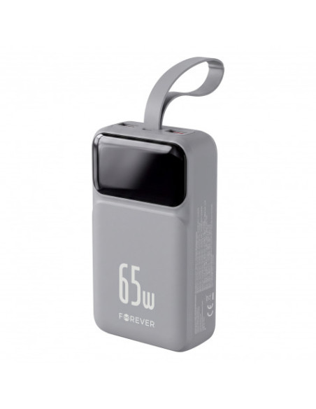 BATERIA EXTERNA 20000MAH 65W FOREVER VIBE-TB65 PLATA FOREVER