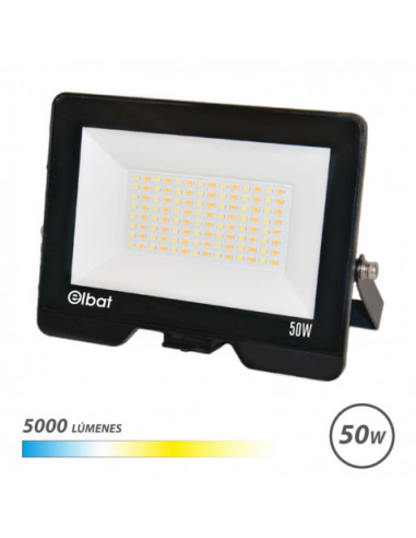 FOCO LED SERIE LUMAX CCT 50W | 5000LM | LUZ CALIDA, BLANCA Y FRIA ELBAT