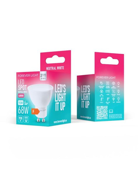 BOMBILLA LED GU10 9.5W 920 LUMEN LUZ BLANCA FOREVER