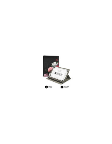 SUBBLIM Funda Tablet Universal TRENDY CASE ROSAS 11"