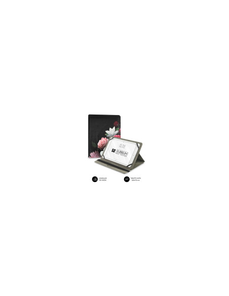 SUBBLIM Funda Tablet Universal TRENDY CASE ROSAS 11"