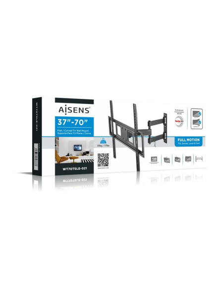 SOPORTE PARED TV MONITOR AISENS 37-70 35KG BLACK