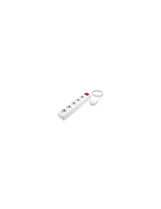 AISENS Base Multiple 5 Tomas con Interruptor con Cable 3Í—1.5mm2, 2