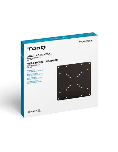 ADAPTADOR MONITOR VESA TOOQ 50x50 - 200x200 HASTA 30KG 23-45 BLACK