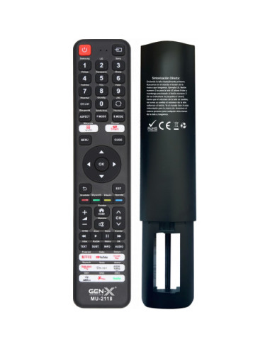 MANDO UNIVERSAL 40 EN 1 SIN CODIGOS MU-2118 GEN-X