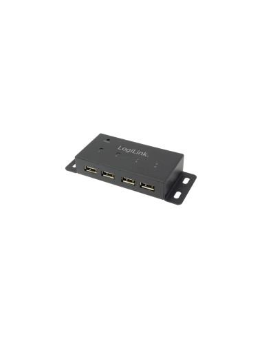 LogiLink UA0141A hub de interfaz 480 Mbit/s Negro