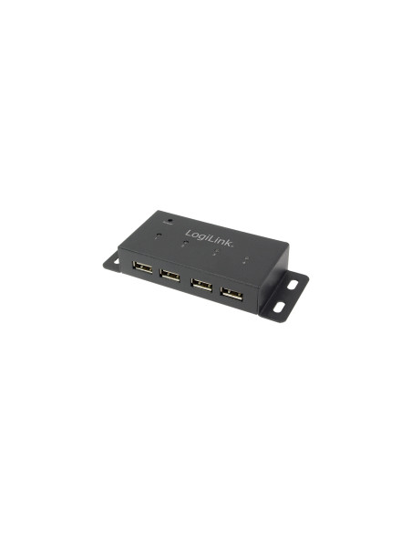 LogiLink UA0141A hub de interfaz 480 Mbit/s Negro