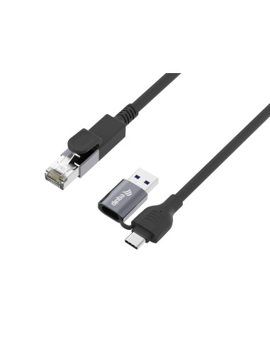 Equip 133101 cable de red Negro 1 m