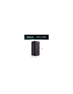 Hisense Party Storm Altavoz para fiestas Negro 300 W 2
