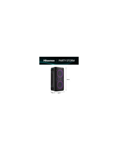 Hisense Party Storm Altavoz para fiestas Negro 300 W