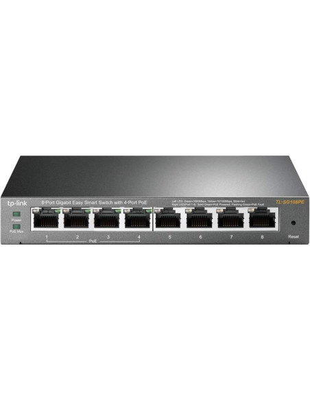 SWITCH TP-LINK GIGABIT 8 PUERTOS TL-SG108PE EASY SMART GESTIONABLE 4 POE