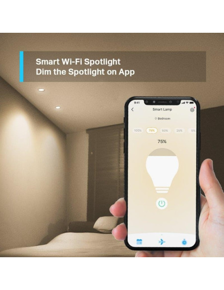 BOMBILLA INTELIGENTE GU10 TP-LINK LED 2700K BLANCO AJUSTA WIFI