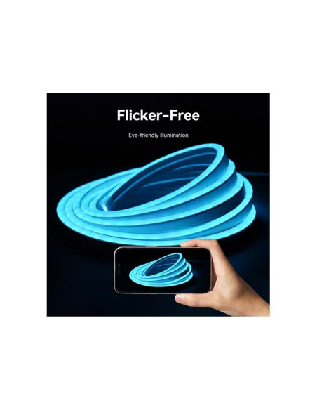 TIRA LED VENTION SILICONA NEON RGB CONTROL REMOTO 5V 2M