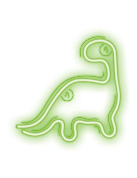 LAMPARA DECORATIVA NEON LED DINOSAURIO FOREVER